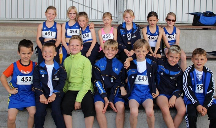 Das erfolgreiche Team des Nachwuchses des Haldensleber SC bei den Bezirksmeisterschaften in Stendal.